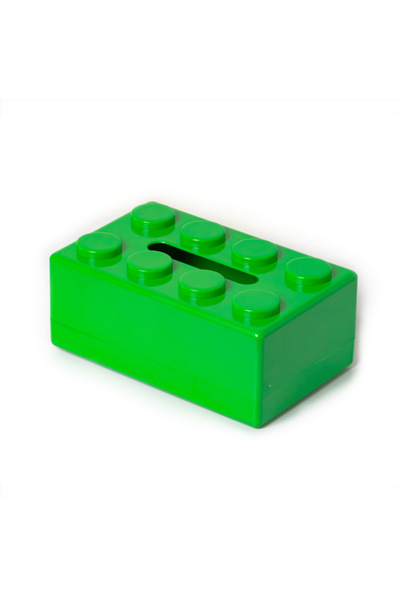 Choice Green Building Blocks Tissue Box Creative Punch-free Wall-mounted Tiss...