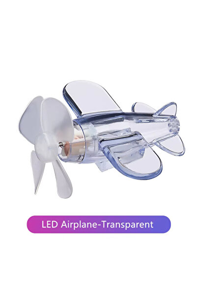Choice5 white Wind Powered LED Airplane Ornament for Motorcycles Handbar Car ...