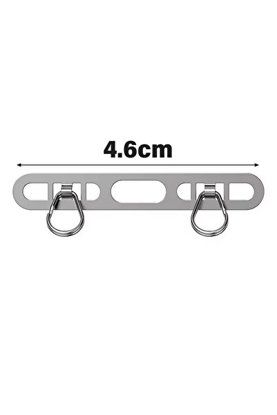 Choice4 1PCS Silver 1/2/3Pcs Metal Phone Lanyard Side Hanging Patch For iPhon...
