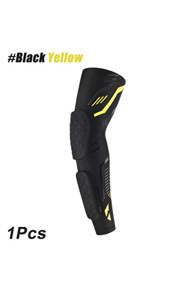 Choice3 XXL Black Yellow 1 Pcs Professional Padded Arm Sleeves Crashproof Elb...