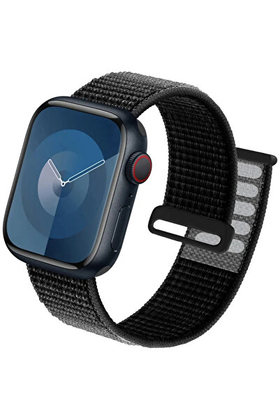 Choice 42mm-44mm-45mm-49mm Black Nylon loop Strap For Watch Bands 49mm Ultra2...