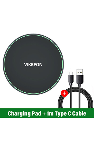 Choice5 VIKEFON VIKEFON Brand Black Wireless Charger Pad for iPhone 15 14 13 ...