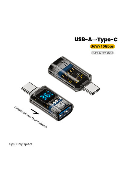 Choice 1x USB to C TM USB3.2 Digital Display Adapter 10Gbps USB Male to USB F...