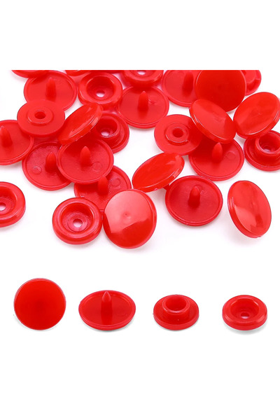 Choice40 Red Snap Button 100 sets buttons Wholesale T5 Plastic Snap Buttons F...