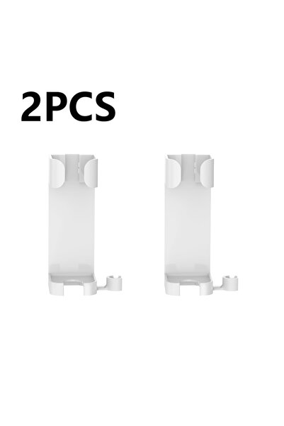 Choice White 2PCS Curling Hair Straightener Holder Curling Tray Hooks Wall Mo...