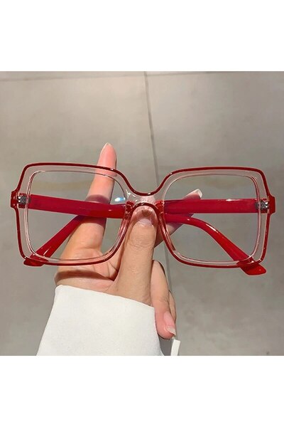 Choice red The New Style Retro Box Personality Bump Color Anti-blue Optical G...