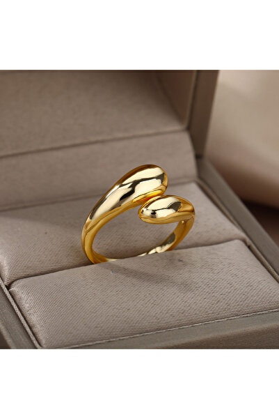 Choice resizable JZ2298G Rings Set for Women Men Stainless Steel Gold Color A...
