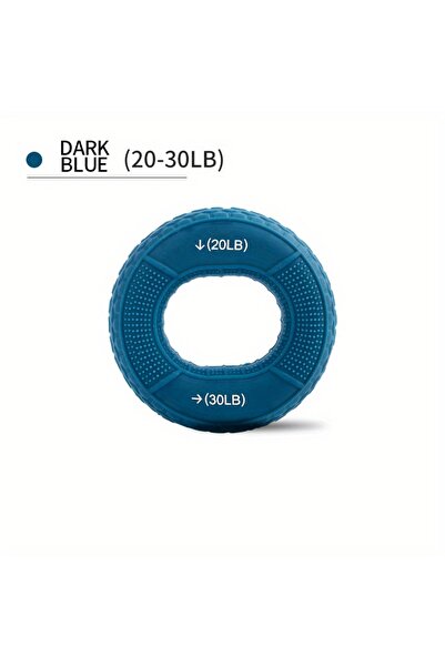 Choice4 Dark Blue Hand Grip Ring with Silicone Carpal Expander, Strength Trai...