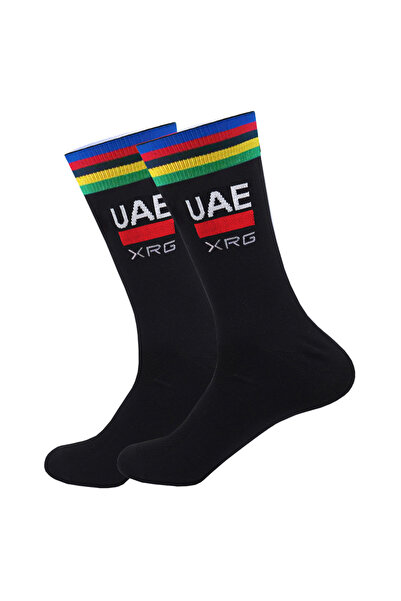 Choice1 One Size Brown White UAE Cycling Socks FDJ TEAM Lightweight Large Mes...