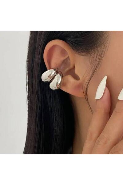 Choice Sliver Color IngeSight.Z Punk Unique C-Shaped Metal Water Drop Cartila...