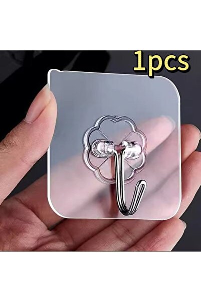 Choice4 1pcs Self-adhesive Adhesive Wall Hanging Hooks Heavy Duty Transparent...