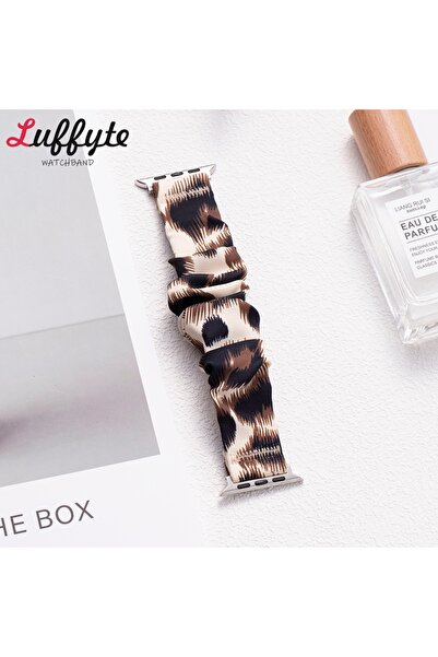 Choice 38 40 41 S10-42MM Brown-leopa Soft Cute Printed Elastic Cloth Strap fo...