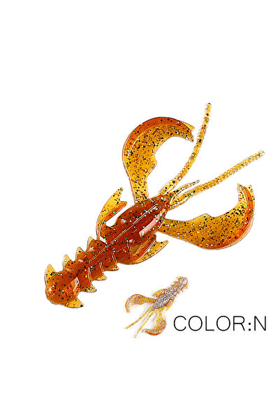 Choice 40mm 20pcs 0.9g N Supercontinent CRAZY 65mm/40mm Lobster Soft Lure Fis...