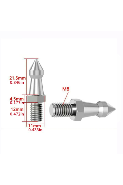 Choice4 3pcs M8 Footpegs 1pcs/3pcs Tripod Stand 1/4 3/8 M8 Inch Camera Tripod...