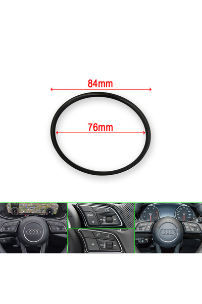 Choice black Car Steering Wheel Trim Cover For Audi 2017+ A4 S4 Avant B9 A3 S...