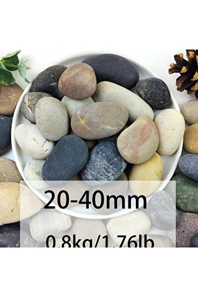 Choice16 20-40mm-0.8kg Natural River Rocks, 1/4" Aquarium Gravel Small Rocks ...