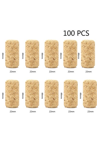 Choice 100 PCS 22 44mm Blank Wine Corks Straight Corks Wine Stoppers Reusable...