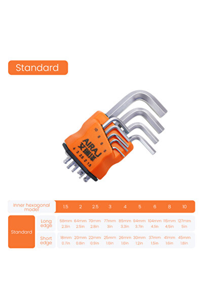 Choice مجموعة مفاتيح ألين AE6040 AIRAJ، مفتاح سداسي، أداة متعددة الوظائف بذرا...