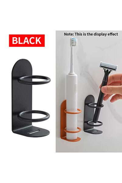 Choice S 1 piece BLACK Multi functional toothbrush holder made of metal mater...