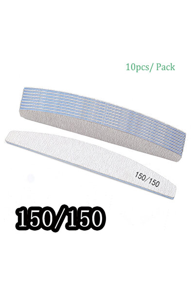 Choice 10pcs Grit 150 5/10/25Pcs Professional Nail File 80 to 240 Sandpaper S...