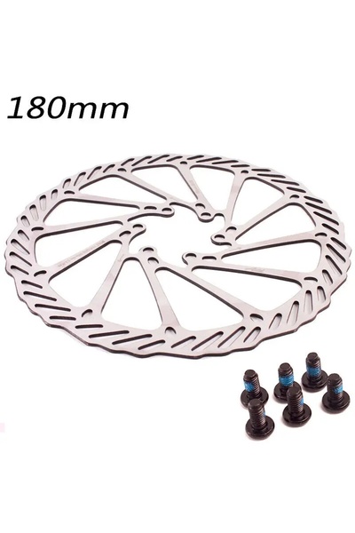 Choice 1PC 180mm 2PC MTB Bicycle Disc Brake rotor Stainless Steel 6 Bolts Bra...