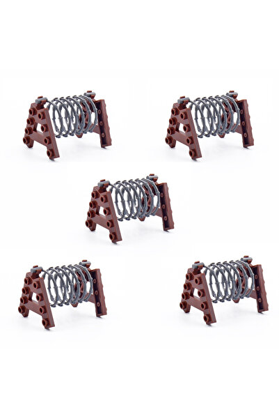 Choice1 Z06-40 MOC Base & City Street Barrier Building Kit - Modular Barbed W...