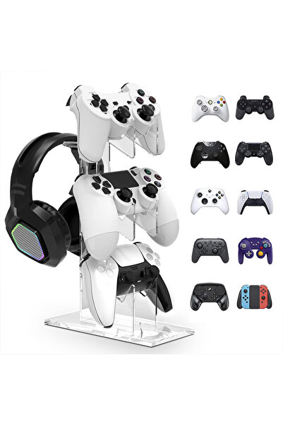 Choice Clear Universal 3-layer controller holder and headphone holder game ac...