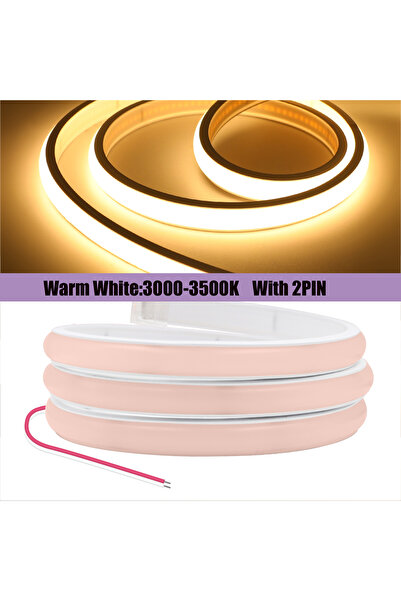 Choice 12V 3M Warm White 2PIN 12V 24V 320Leds/M COB Neon Strip Waterproof 300...
