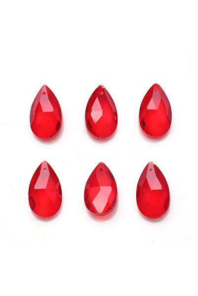 Choice1 Red 20Pcs/Lot Lampwork Glass Teardrop Beads Red 13X22mm Crystal Pear ...