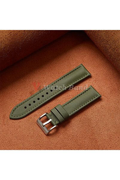 Choice23 22mm Green Genuine Sailcloth Watch Band Premium Sailcloth Strap 18mm...