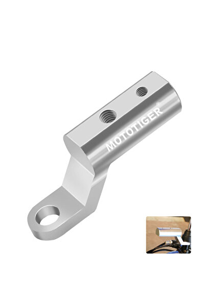 Choice Silver 1pcs Motorcycle Rearview Mirror Expander Bracket High Quality U...