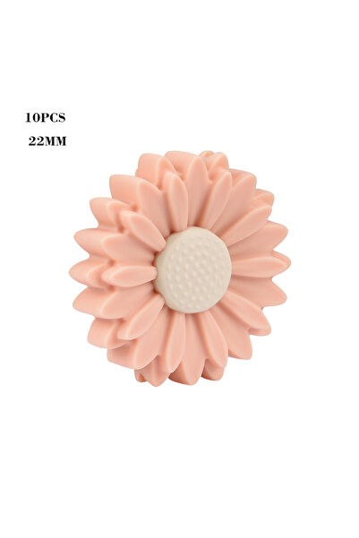 Choice3 peachy LOFCA-Daisy Sunflower Mini Silicone Beads, DIY Pacifier Chain,...