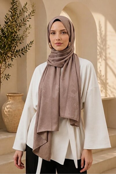 MİRSOY SCARF Zerafet Desen Kaymaz jakarlı Şal
