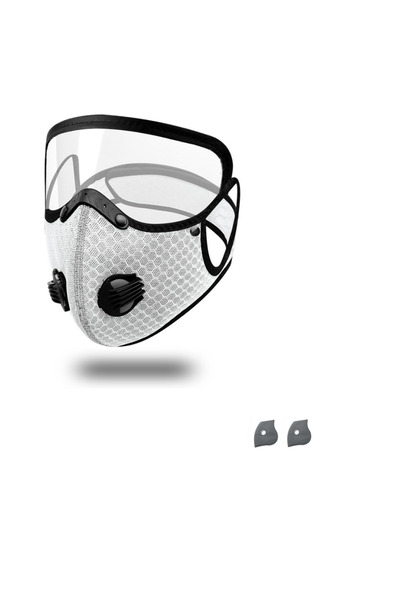 Choice AZ WHITE Winter Cycling Anti-Fog Activated Carbon Mask Dustproof Windp...