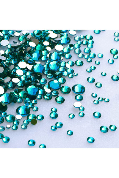 Choice Indicolite 1440Pcs Mix Size Glass Flatback Rhinestone Glitter Crystal ...