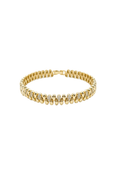 Charmist Çelik gold basic zirkon bileklik