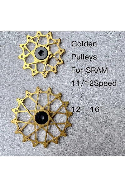 Choice Golden Pulleys Mtb Road Rear Derailleur Cage Pulley Wheels for SRAM 11...