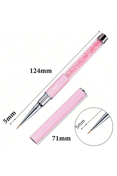 Choice5 style6 5/7/9/11/13/15mm Nails Art Brush Lines Stripe Flower Painting ...