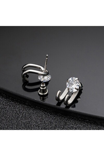 Choice C2972-1 2023 New Simple Zircon Stud Earrings Single Trend Personality ...