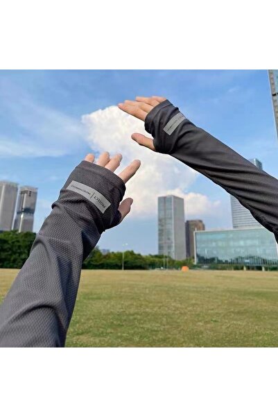 Choice1 3pcs dark grey 1 Pair Sun Protection Arm Covers Unisex Elbow Cover Ou...