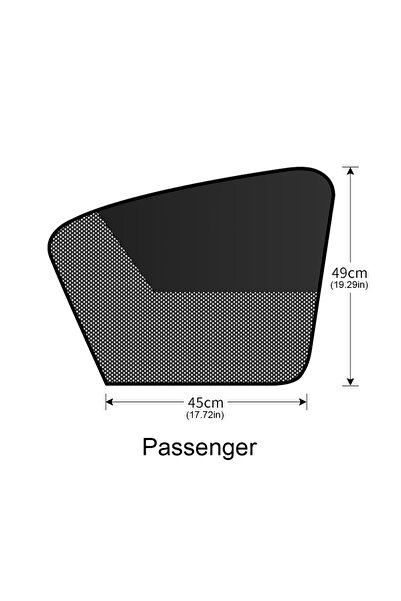 Choice3 APWIKOGER TypeA-right Magnetic Side Window Sun Shades Light Blocking ...
