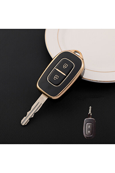 Choice black keycase 2 Button TPU Car Remote Key Fob Cover Case for Renault K...