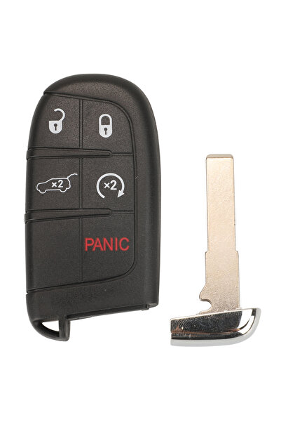 Choice1 5 Buttons jingyuqin SIP22 Blade Smart Remote Car Key Shell Fob for Je...