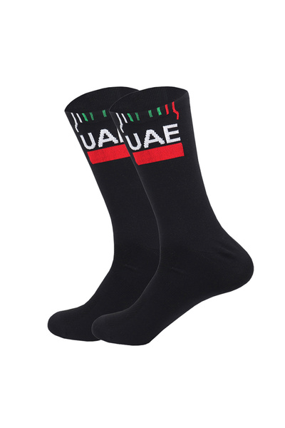 Choice13 One Size black White UAE Cycling Socks FDJ TEAM Lightweight Large Me...