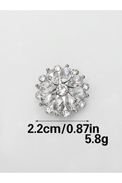 Choice3 1pc 2.2cm 1/2/5pcs Rhinestone Button Covers for Women, Crystal Button...