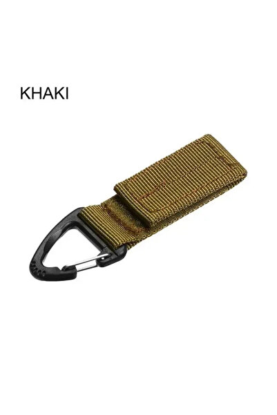 Choice khaki 1/2/3Pcs Tactical Hanging Key Hook Clip Clamp Buckle Nylon Webbi...