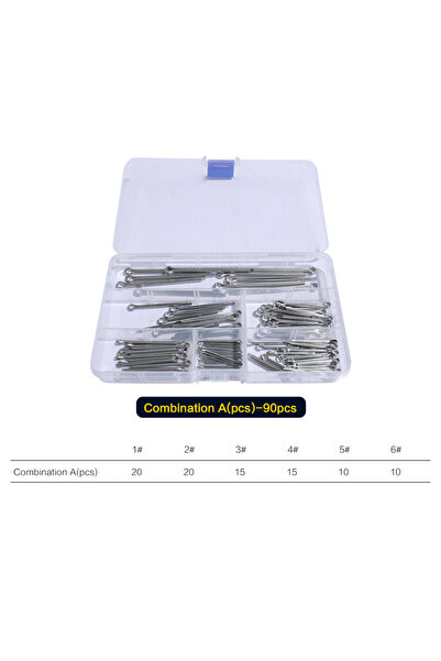 Choice5 Assortment A(90 Pcs) 30-150 Pcs Cotter Pin Assortment Kit - 304 Stain...
