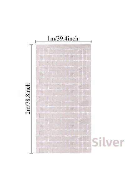 Choice31 3PCS Silver 1-3Pcs Square Glitter Curtain Backdrop Gold Sliver Pink ...