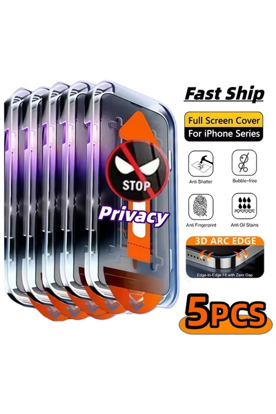 Choice6 Galaxy S25+ 5 pieces Anti Peeping 5PCS Dust Free Installation Privacy...