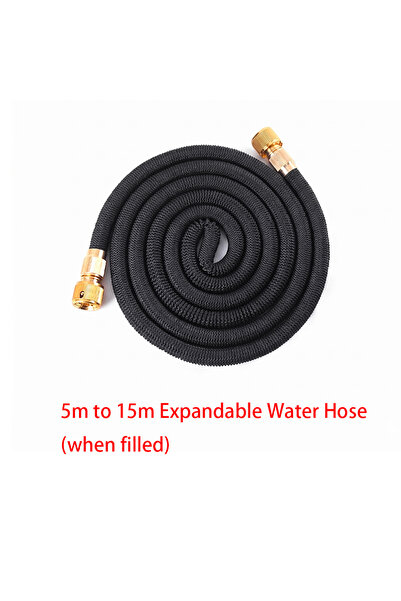 Choice8 5m to 15m black Water Plated Copper Household Garden Water Hose 3 Tim...